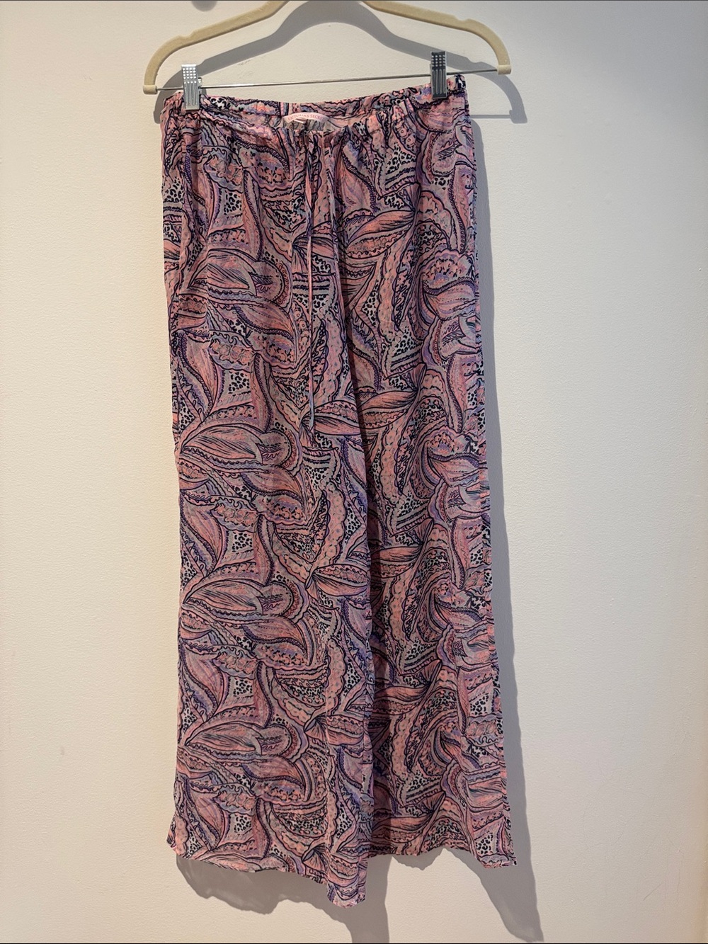 VICTORIA’S SECRET | NWOT Swim Cover Up Pants Paisley Pink Purple S Small